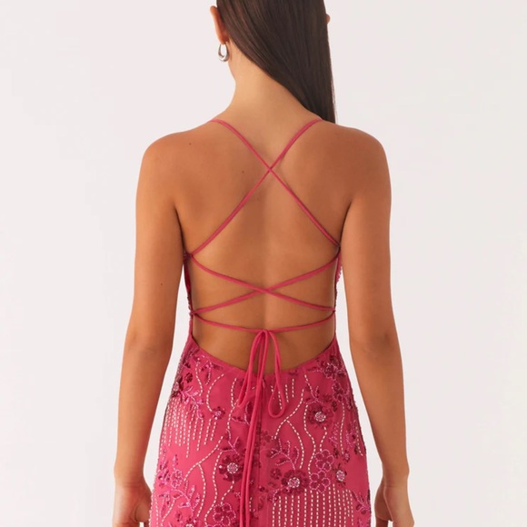 Peppermayo Pink Sequin Mini Dress - Picture 2 of 4